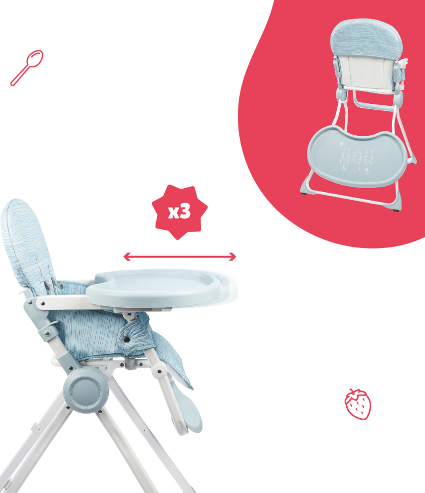 Ultra Kompakter Hochstuhl