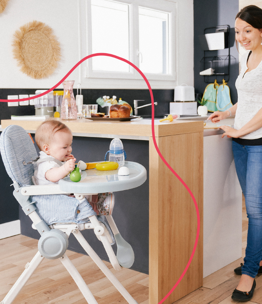 Ultra Kompakter Hochstuhl