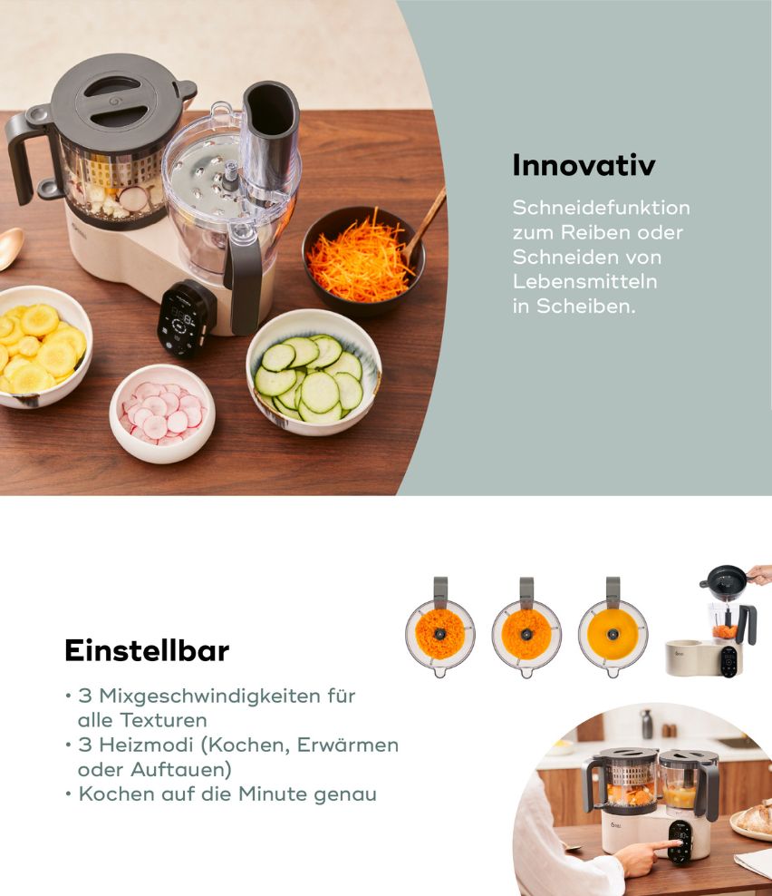 Babynahrungszubereiter Nutribaby Evolution Innovativ