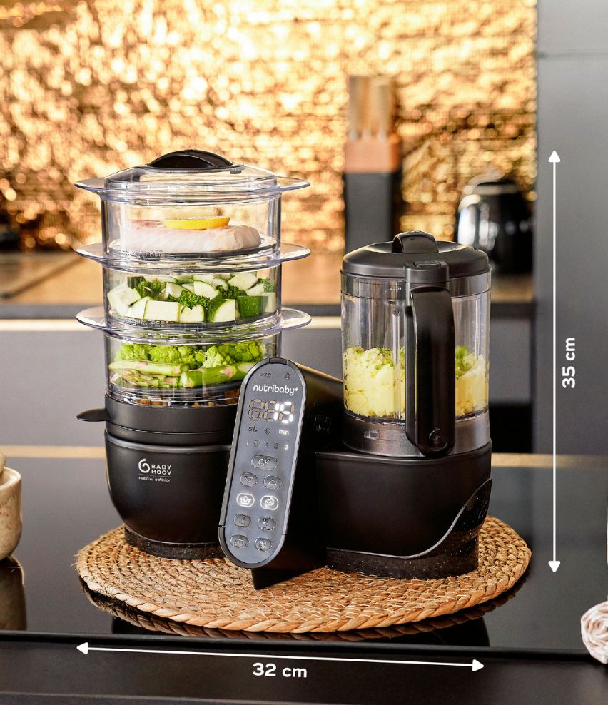 Babynahrungszubereiter Nutribaby(+) XL Black Maße