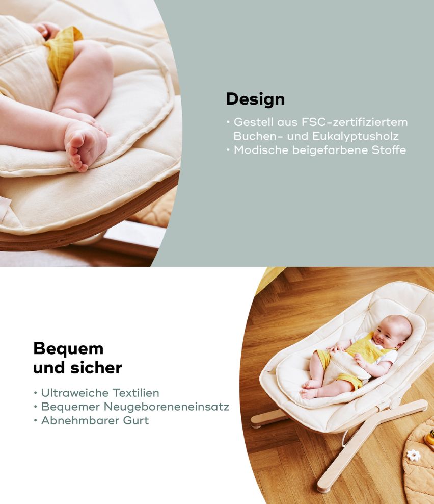 Babywippe Swoon Flow FSC Holz