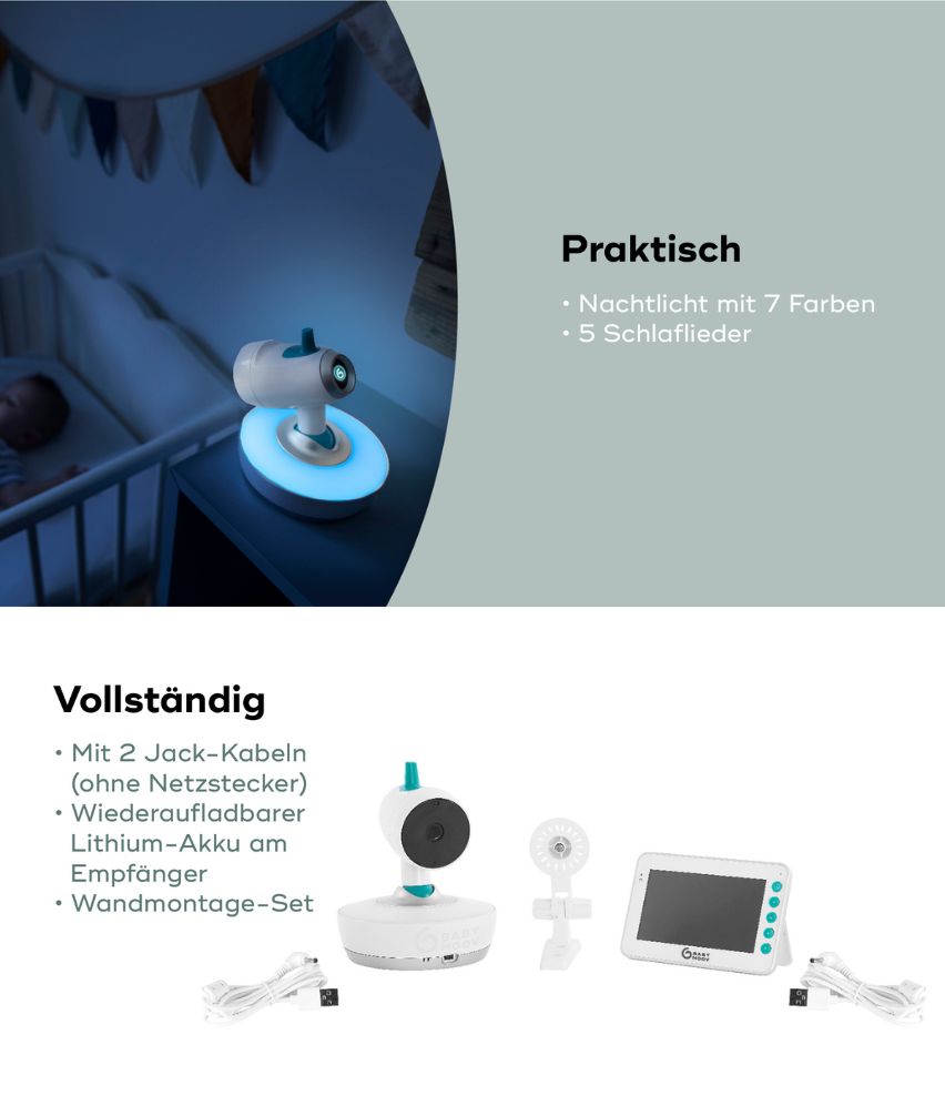 Babyphone mit Kamera YOO-Moov mit Nachtlicht