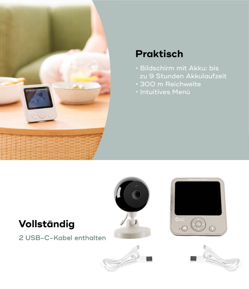 Babyphone mit Kamera YOO Start praktisch
