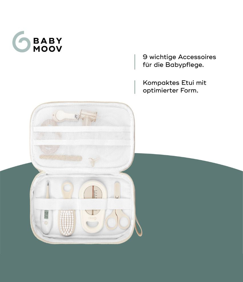 Babypflege-Set Sand - kompaktes Etui