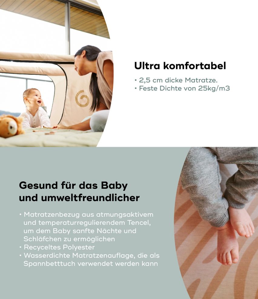 Reisebett Moov & Sleep komfortabel