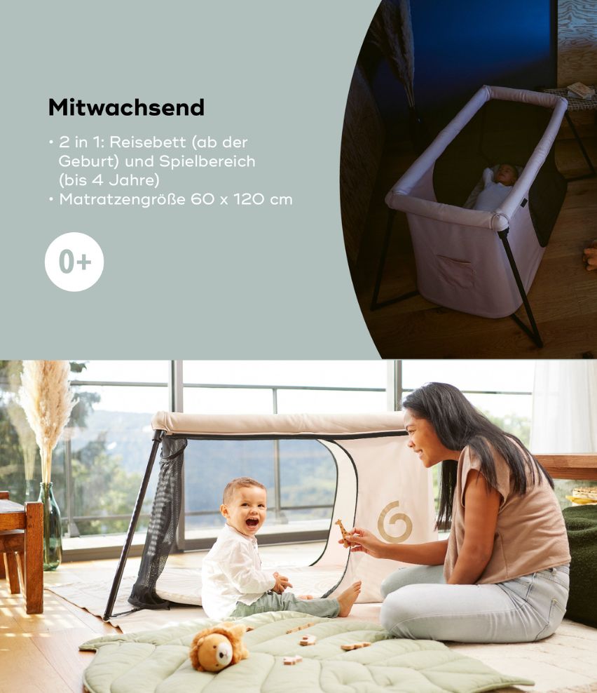Reisebett Moov & Sleep mitwachsend