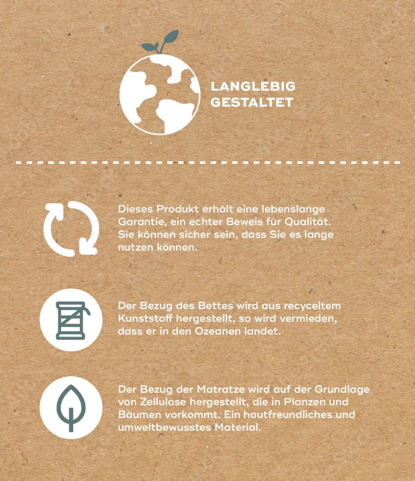 Reisebett Moov & Sleep langlebig gestaltet