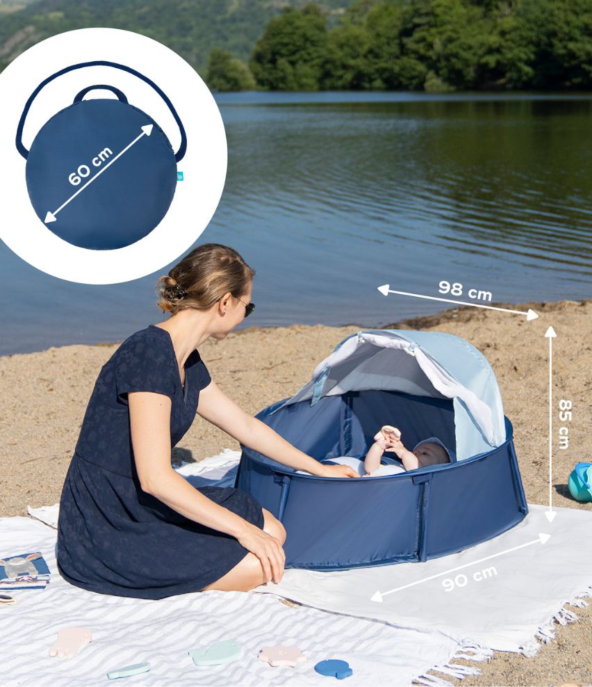 Spielpark & Reisebett Babyni mit UV-Schutz LSF 50+ Maße