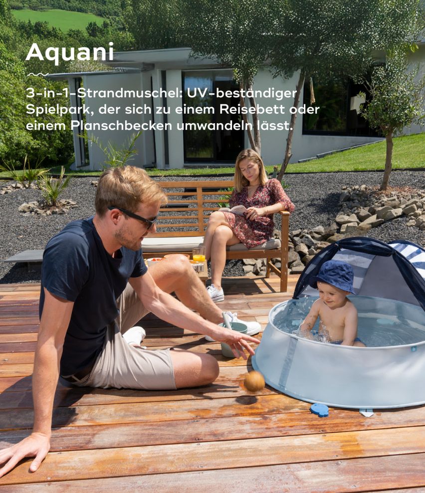 Strandmuschel 3-in-1 Aquani Marinière von Babymoov