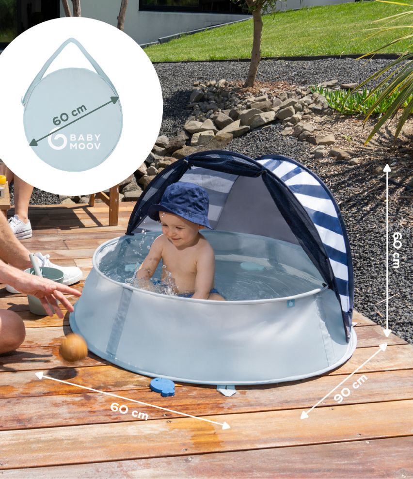 Strandmuschel 3-in-1 Aquani Marinière Maße