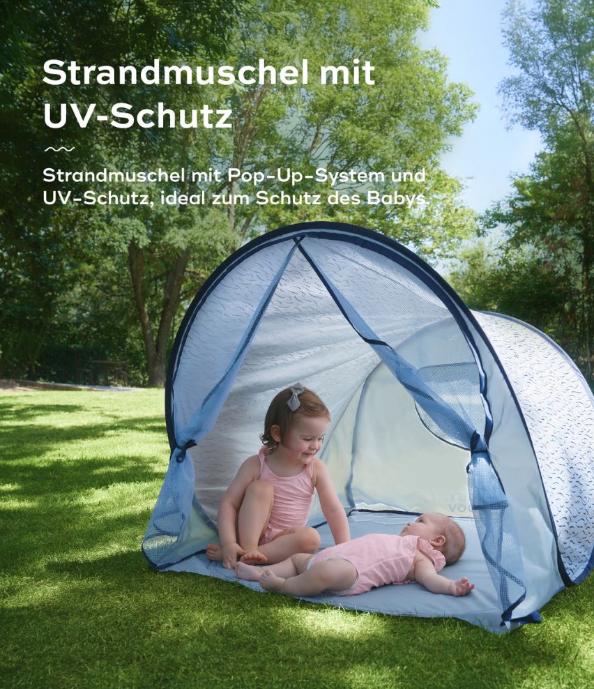Strandmuschel Blue Waves
