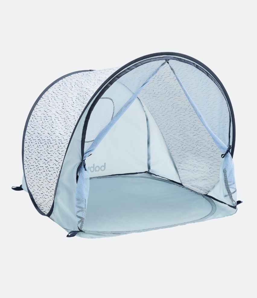 Strandmuschel Blue Waves mit UV-Schutz 50+
