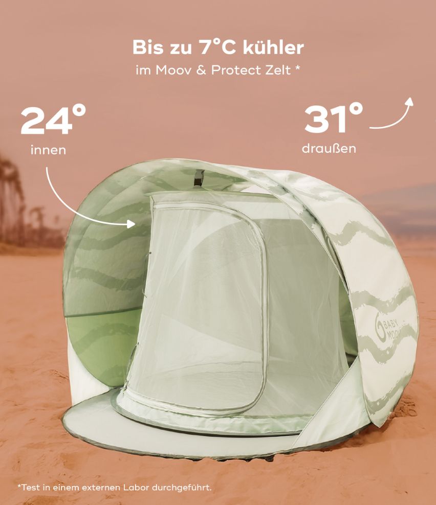 Strandmuschel Moov & Protect kühlend