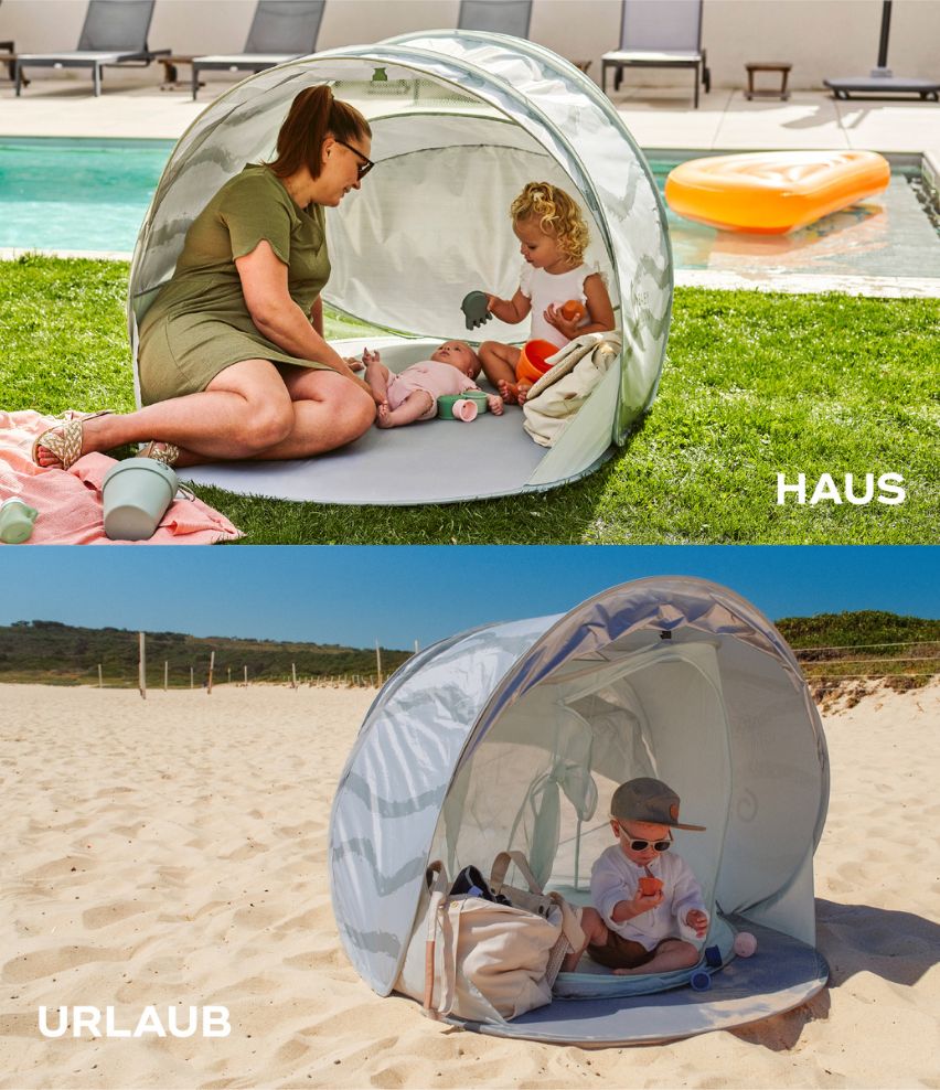 Strandmuschel Moov & Protect für zu Hause und unterwegs