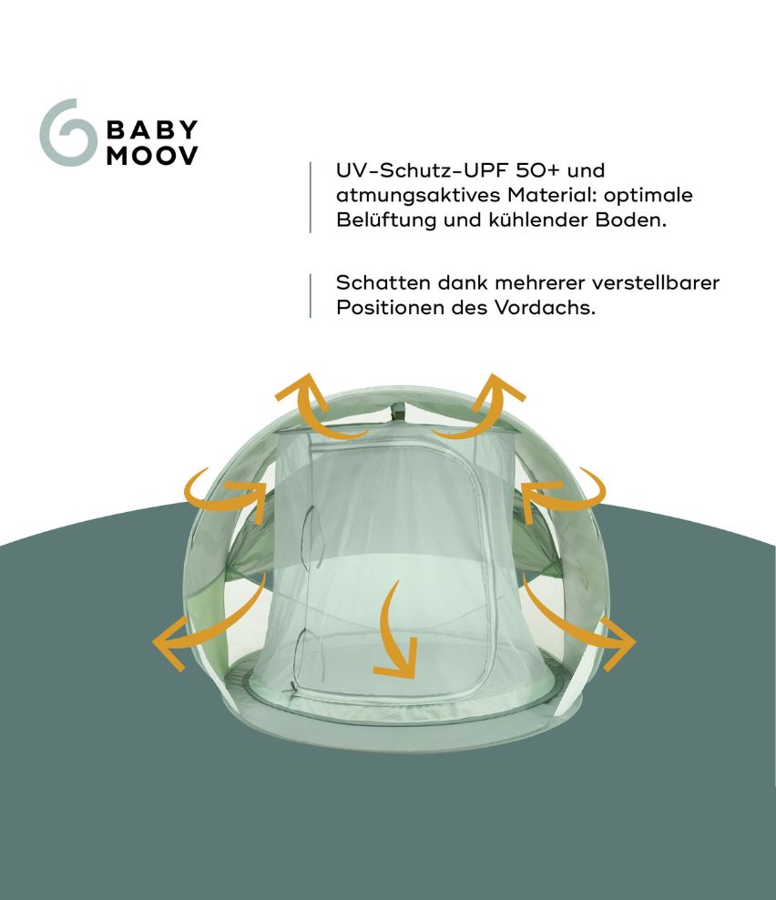 Strandmuschel Moov & Protect UV-Schutz 50+