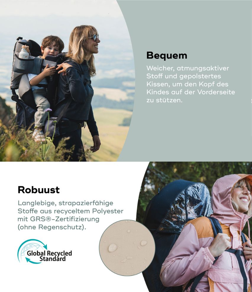 Kraxe Moov & Hike inkl. Regenschutz Robust