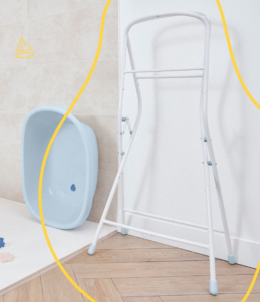 Badewannenständer inkl. Abflussschlauch Zusammenklappbar