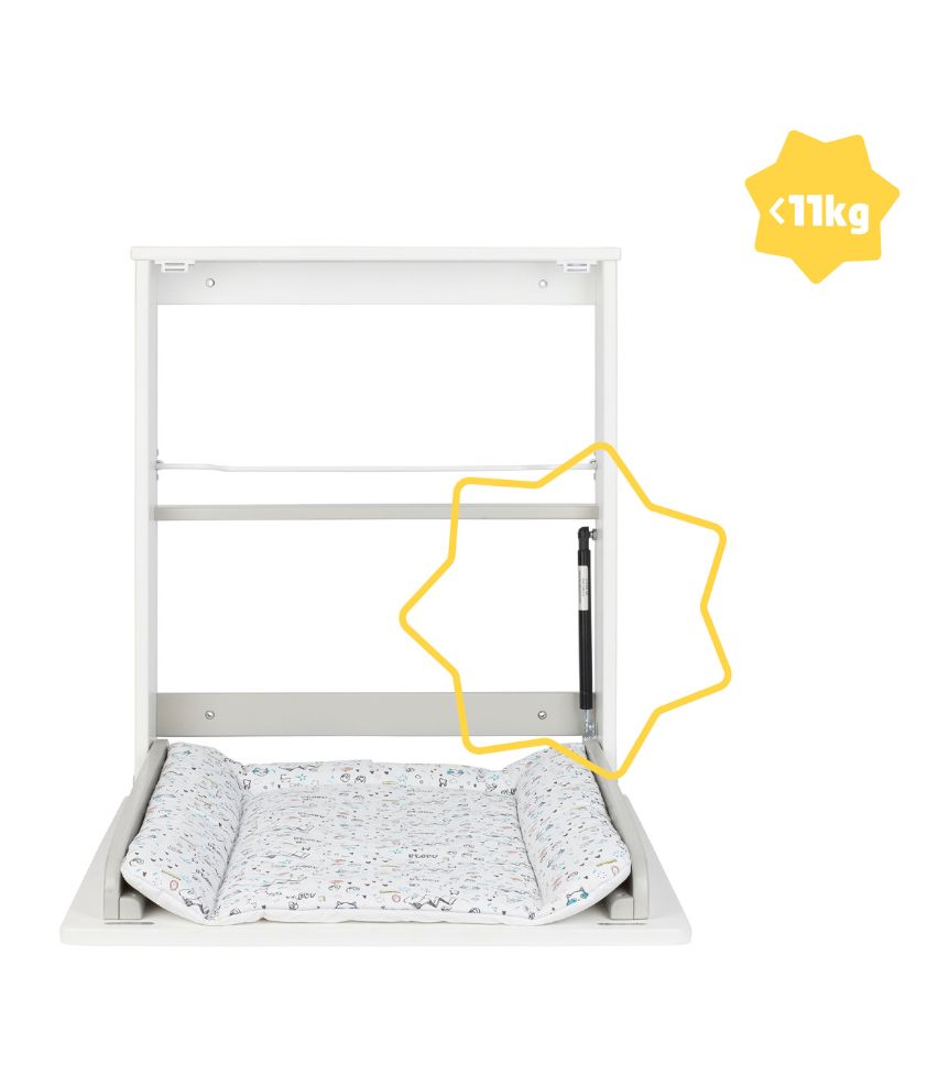 Wandwickeltisch Splash - unter 11kg Gewicht