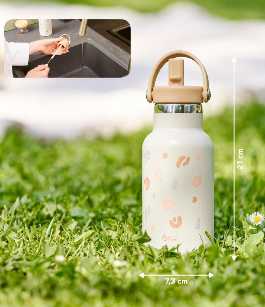 Edelstahl-Trinkflasche Little Explorer Maße