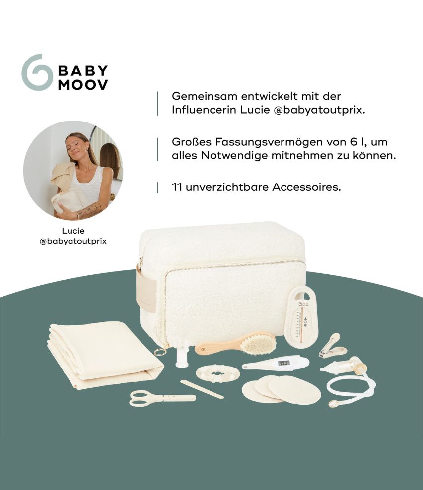 Babypflege-Set Curl White mit Influencerin babyatoutprix