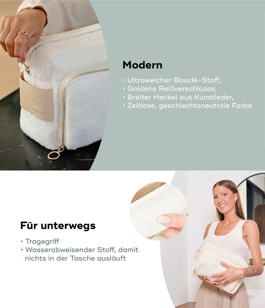 Babypflege-Set Curl White für unterwegs