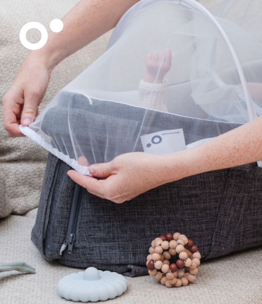 Moskitonetz für Babynest Nest & Go Grey