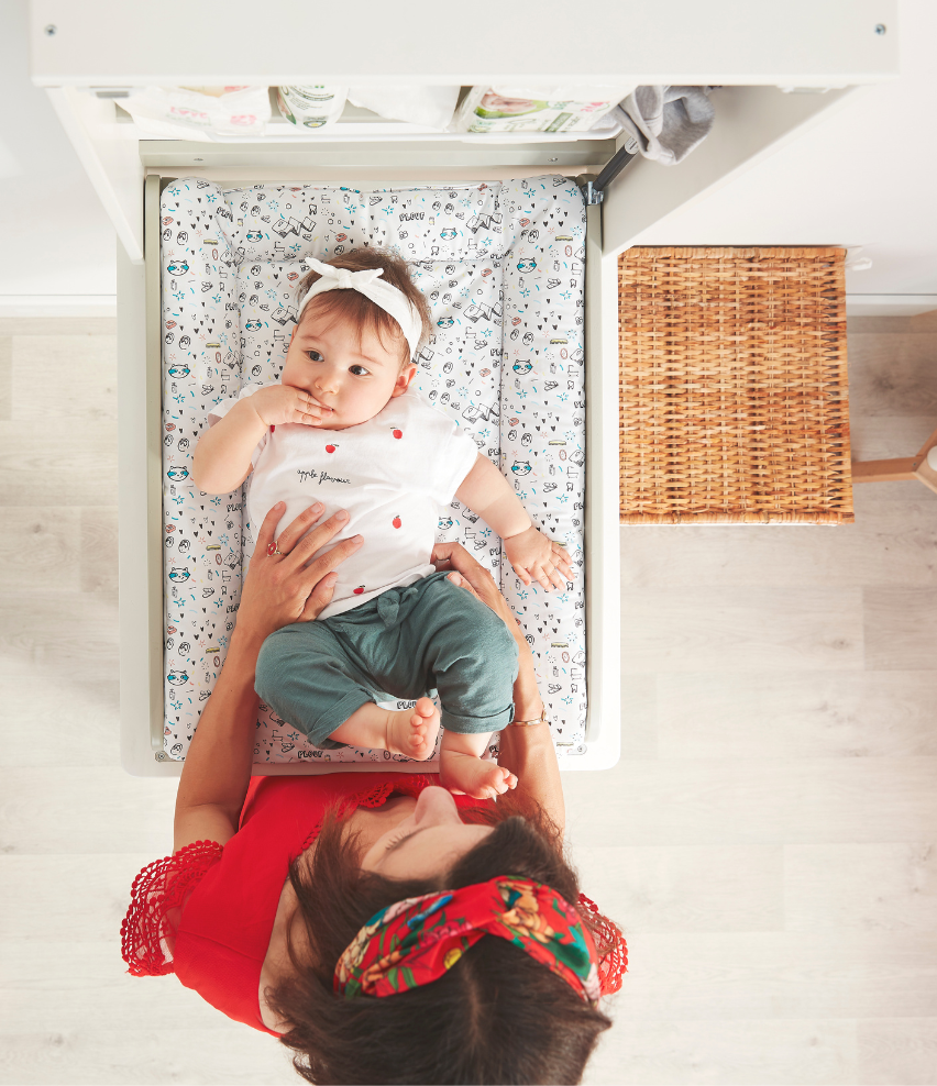 Wandwickeltisch Splash mit Wickelauflage