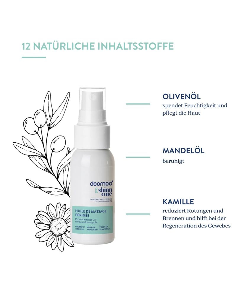 Damm-Massageöl - doomoo x shinncare Natürliche Inhaltsstoffe
