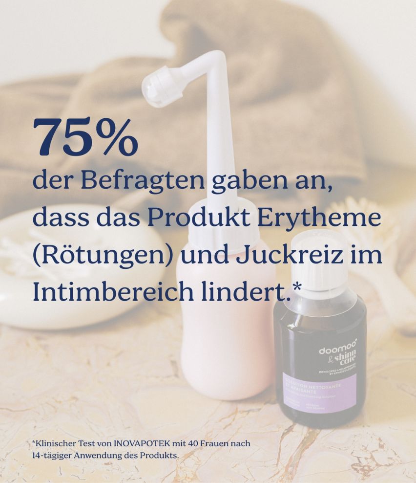 Beruhigende Intimpflege - doomoo x shinncare Klinischer Test