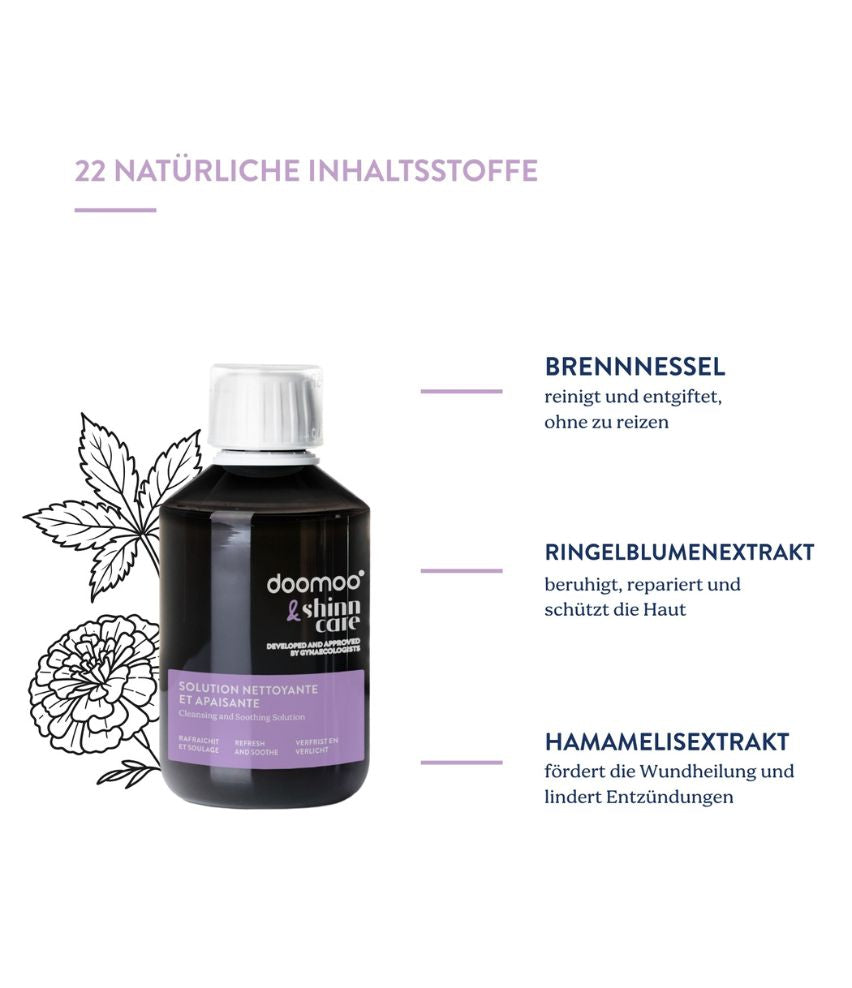 Beruhigende Intimpflege - doomoo x shinncare Natürliche Inhaltsstoffe