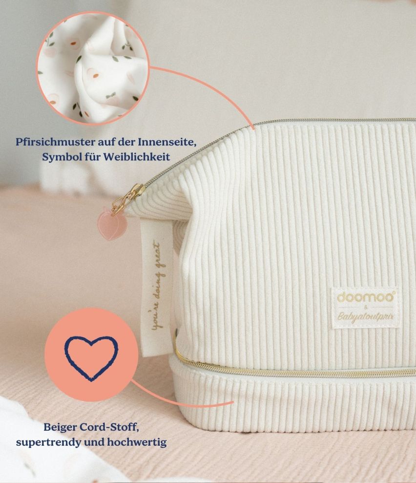 Wochenbett Pflegeset Mommy Vanity aus Cord