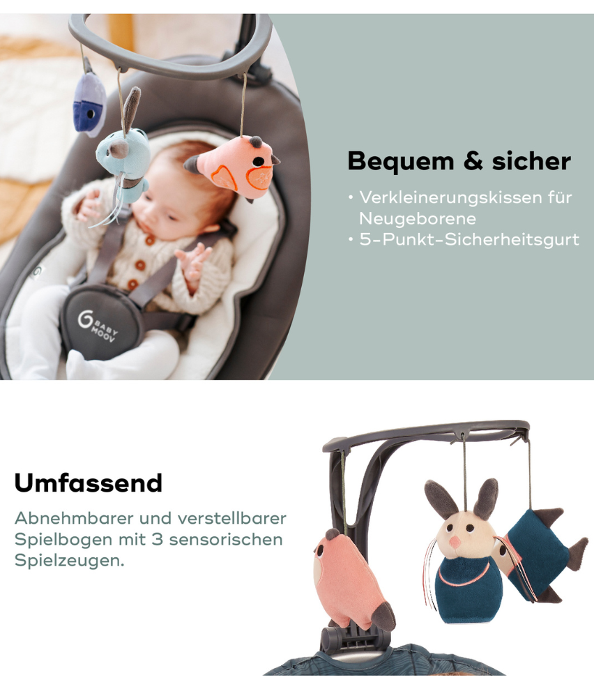 Elektrische Babyschaukel Swoon Motion Bequem und sicher