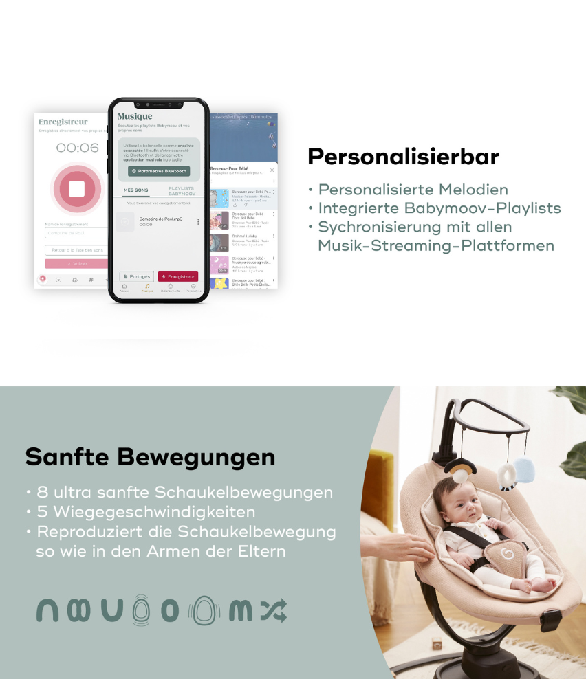 Elektrische Babyschaukel Swoon Evolution Connect