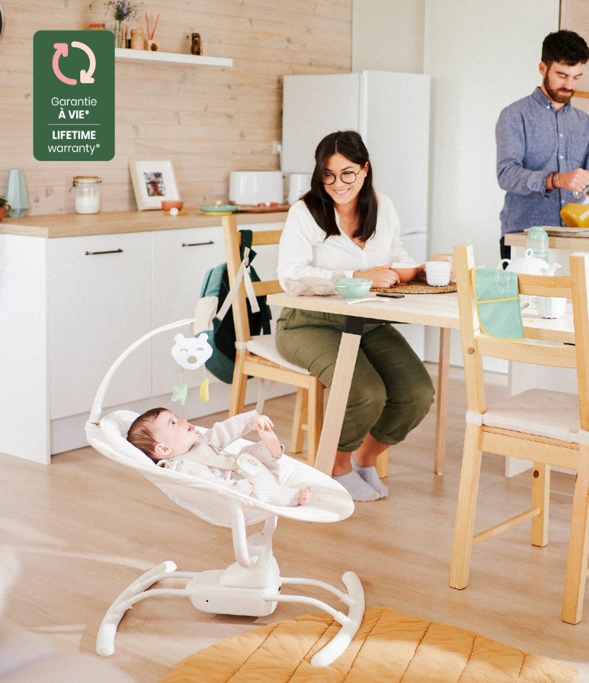 Ferngesteuerte Babyschaukel Creme