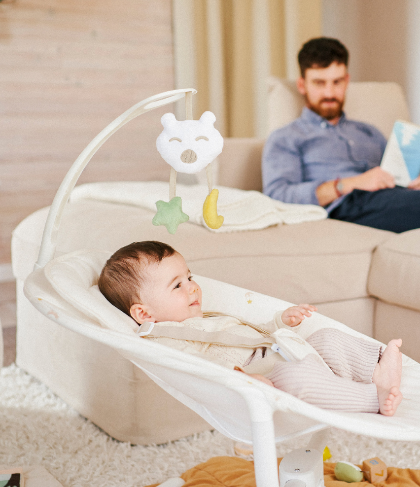Ferngesteuerte Babyschaukel Creme