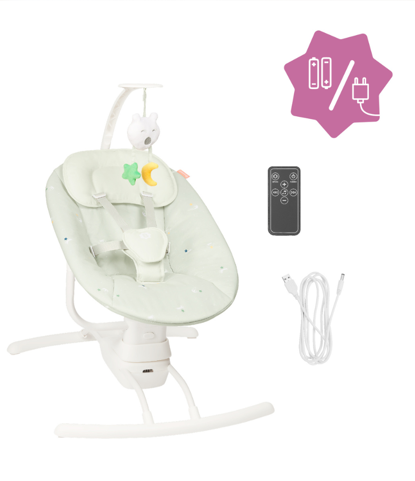 Ferngesteuerte Babyschaukel Creme