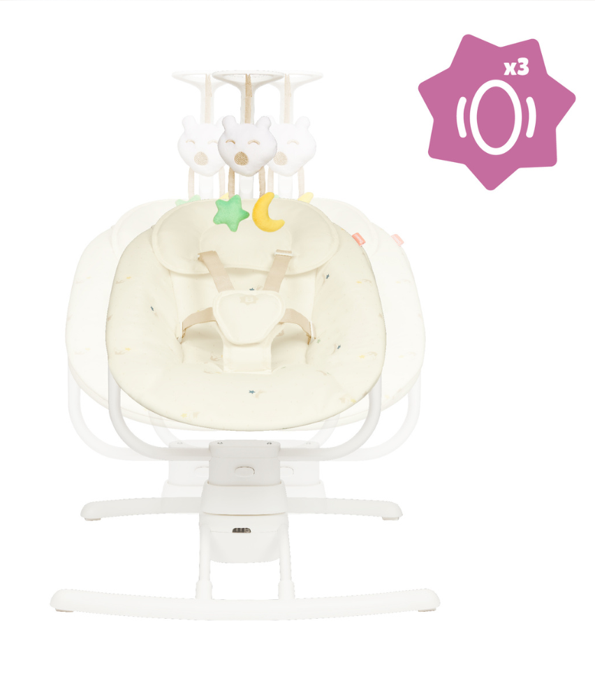 Ferngesteuerte Babyschaukel Creme
