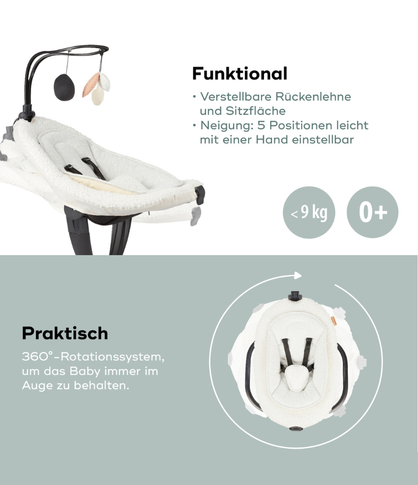 Elektryczny leżaczek dla dziecka Swoon Evolution