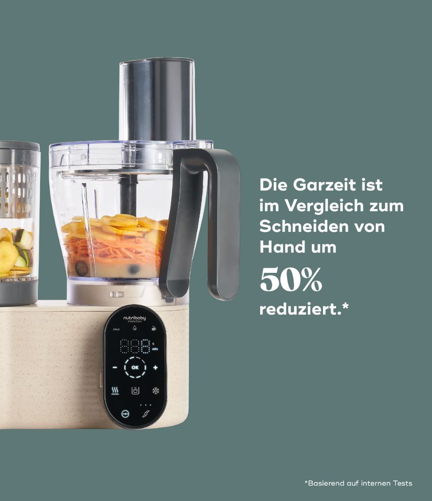Babynahrungszubereiter Nutribaby Evolution Garzeit reduziert