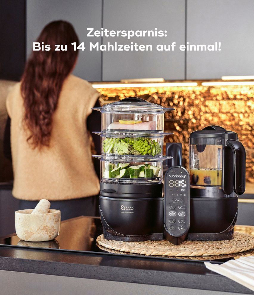 Babynahrungszubereiter Nutribaby(+) XL Black Meal Prep