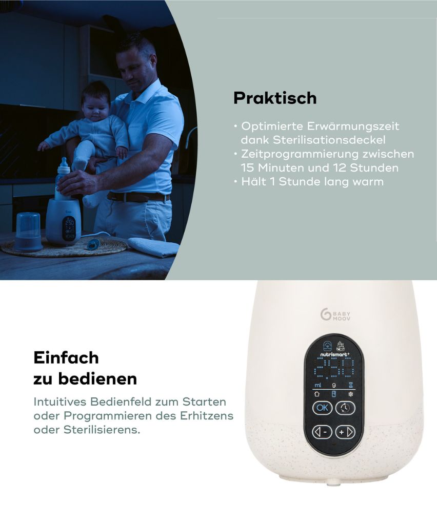 Flaschenwärmer NutriSmart Praktisch