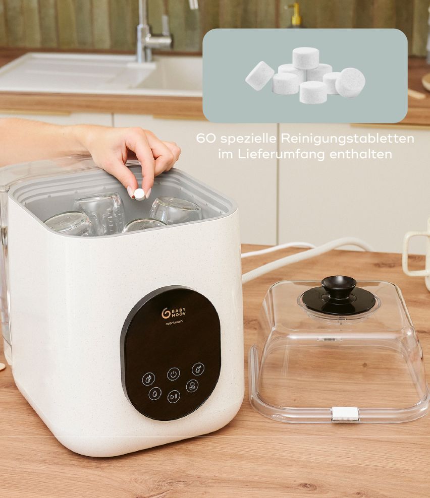 Flaschenreiniger NutriWash mit Reinigungstabletten