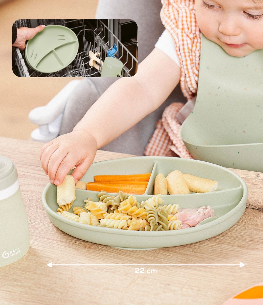 Kinderteller Silikon Spülmaschinenfest