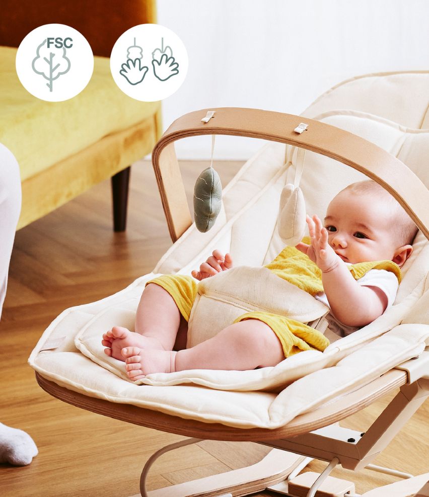 Spielbogen Babywippe Swoon Flow aus Holz