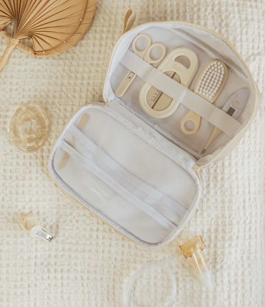 Babypflege-Set Sand - 9 Accessoires
