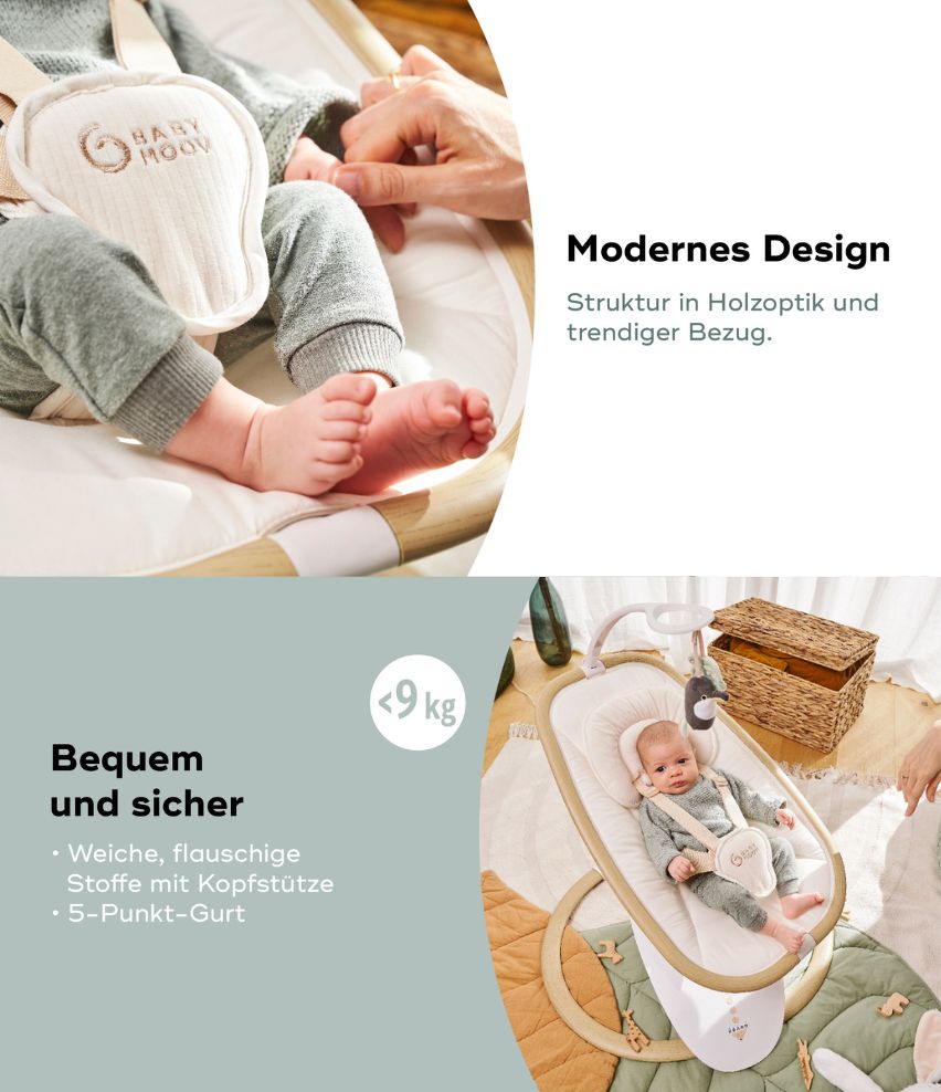 Elektrische Babyschaukel Swoon Hoop Bequem und sicher