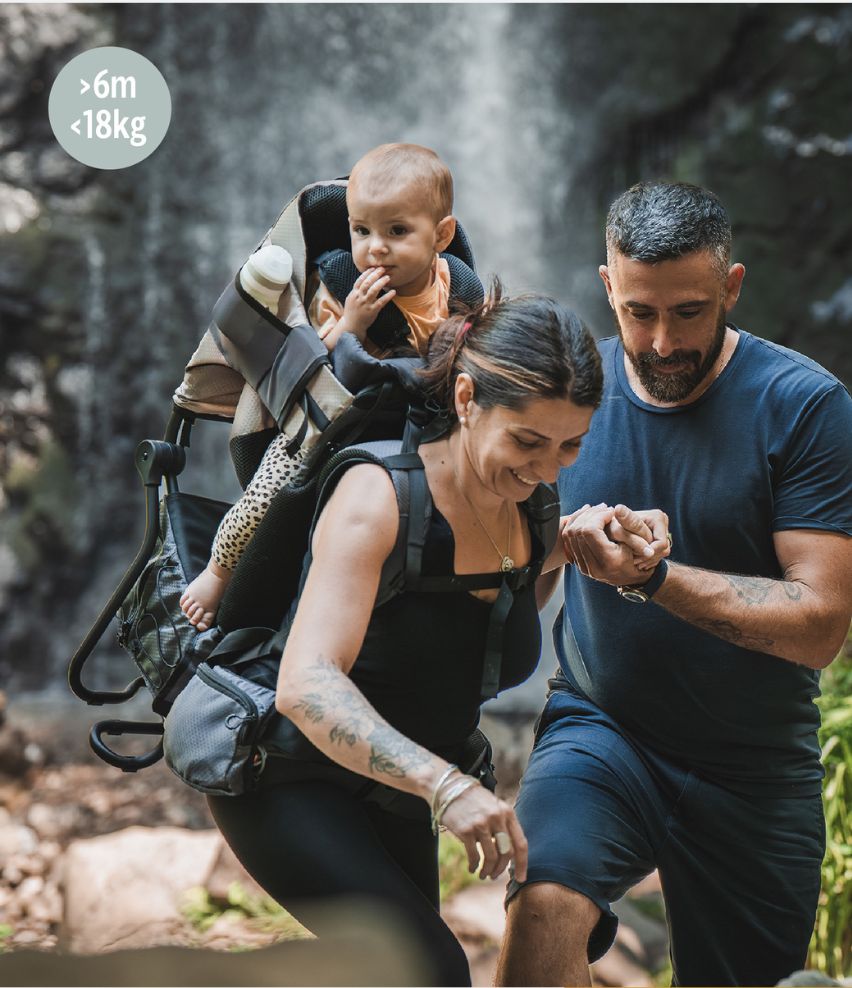 Kraxe Moov & Hike inkl. Regenschutz ab 6 Monate