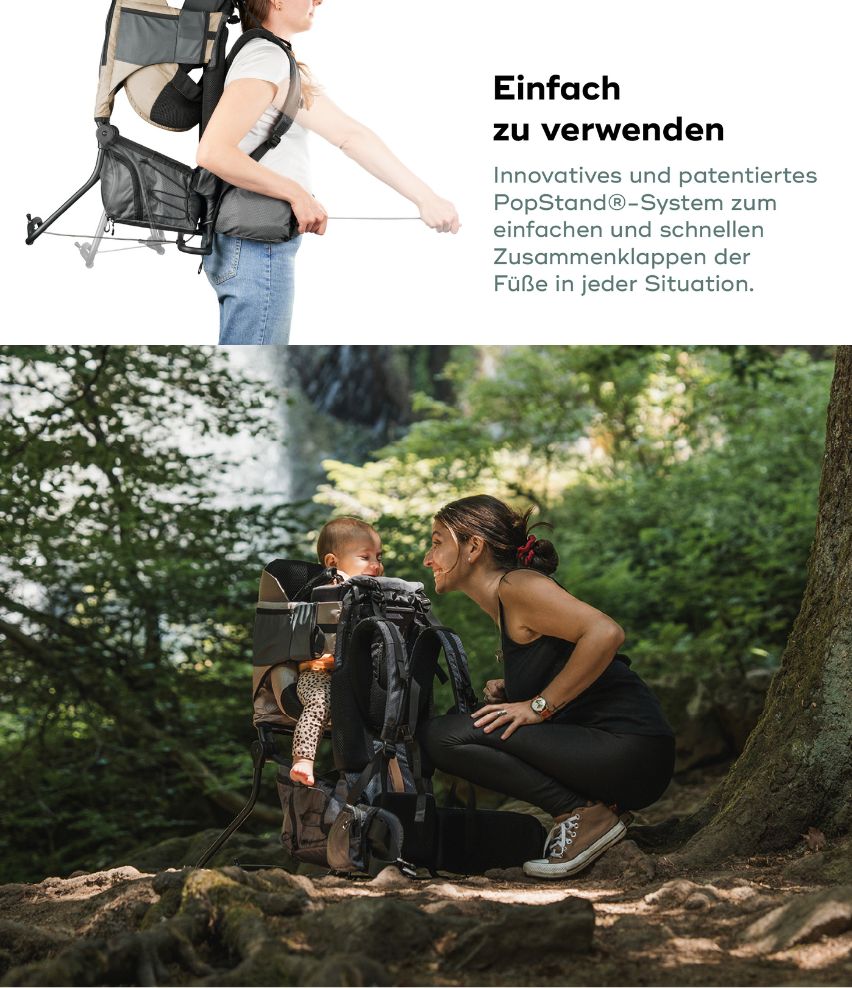 Kraxe Moov & Hike inkl. Regenschutz Einfach zu verwenden