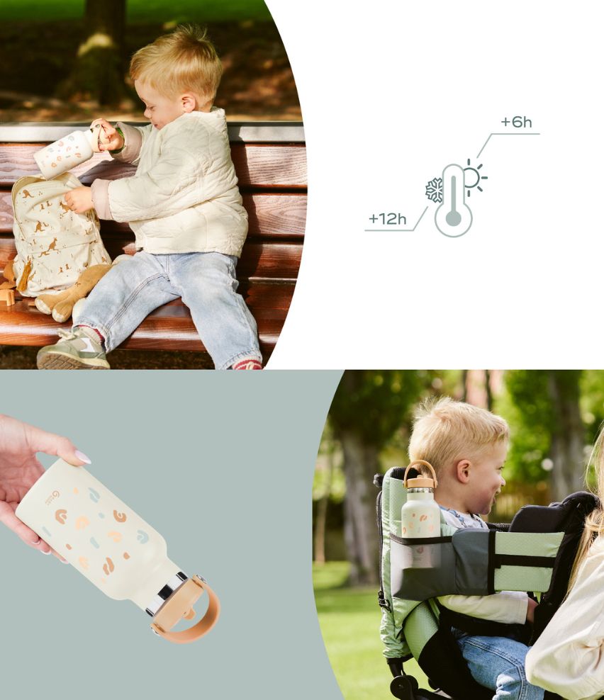 Edelstahl-Trinkflasche Little Explorer Auslaufsicher