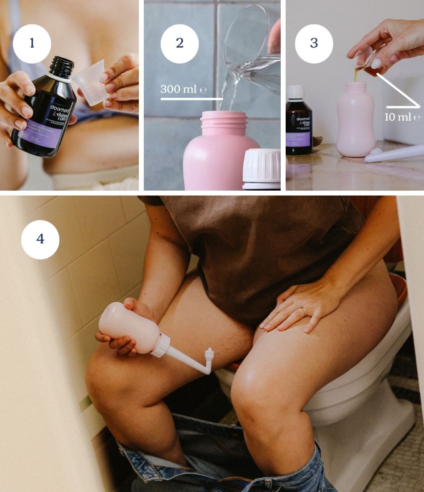 Beruhigende Intimpflege - doomoo x shinncare Anwendung